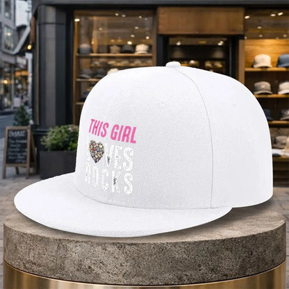 This Girl Loves Rocks Streetwear Snapback Cap
