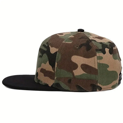 Light Plate Camouflage Hip Hop Adjustable Snapback Cap