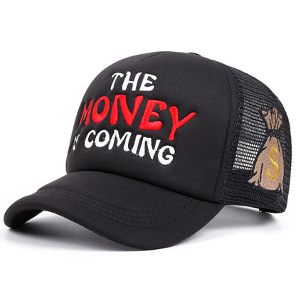 Money Bag Embroidered Hip Hop Baseball Hat