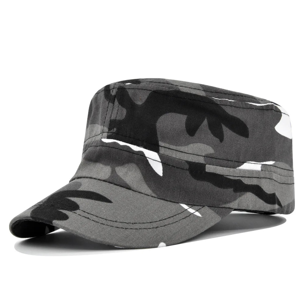 Camouflage Flat Brim Outdoor Baseball Hat