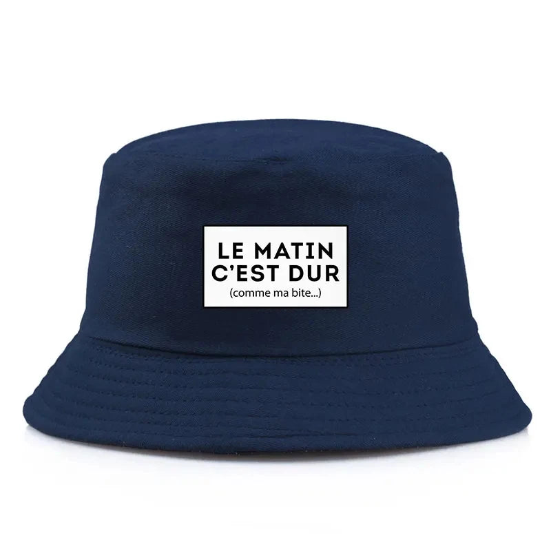 Funny French Quote Reversible Bucket Hat