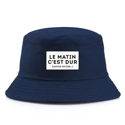 Funny French Quote Reversible Bucket Hat