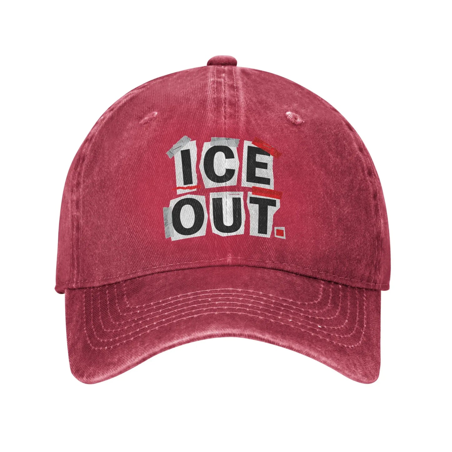 ICE Out Logo Cotton Adjustable Trucker Baseball Cap