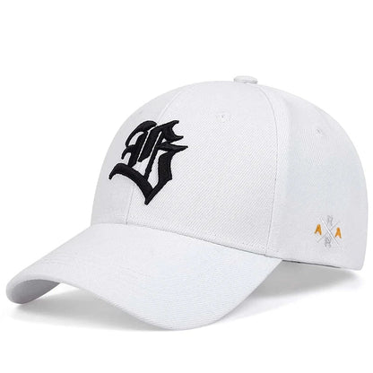 Unisex Gothic Letter Embroidery Baseball Caps