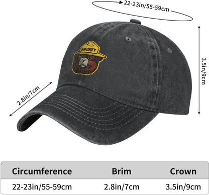Smokey Bear Denim Trucker Baseball Cap