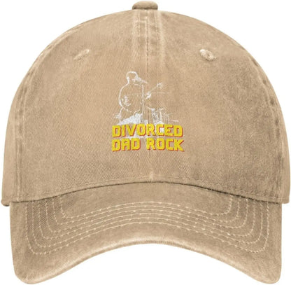 Divorced Dad Rock Distressed Washed Cotton Baseball Cap