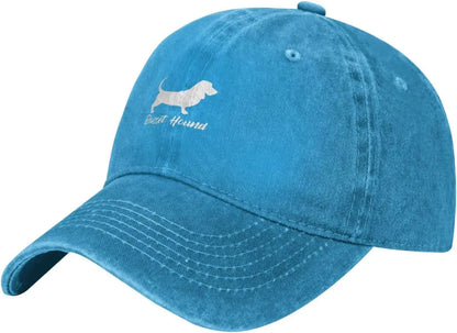 Casual Cotton Basset Hound Silhouette Baseball Cap