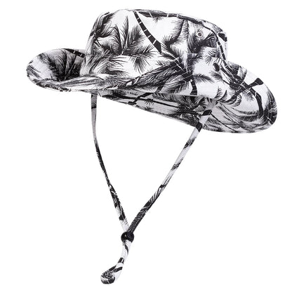 Coconut Tree Print Bucket Hat
