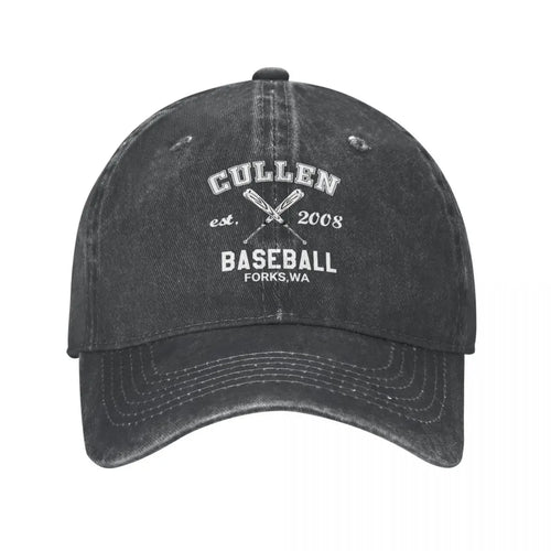 Twilight Cullen Vintage Washed Denim Baseball Cap