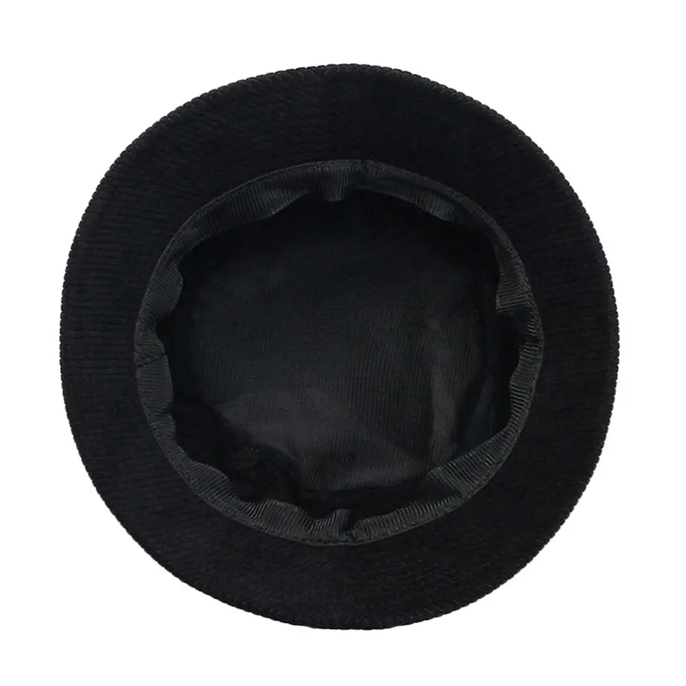 Corduroy Solid Color Foldable Bucket Hat