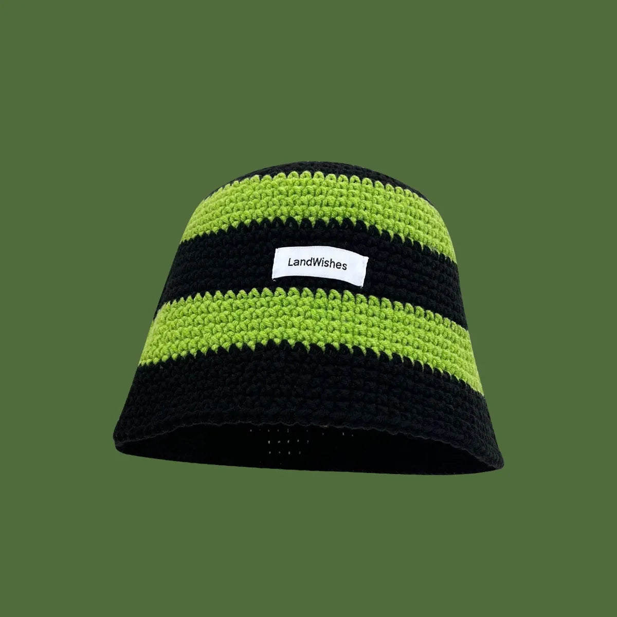 Korean Niche Design Bow Handmade Knitted Bucket Hat