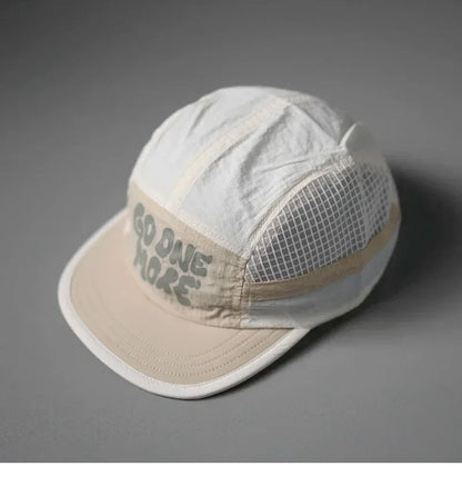 Summer Contrasting Color Quick Dry Mesh Snapback Cap