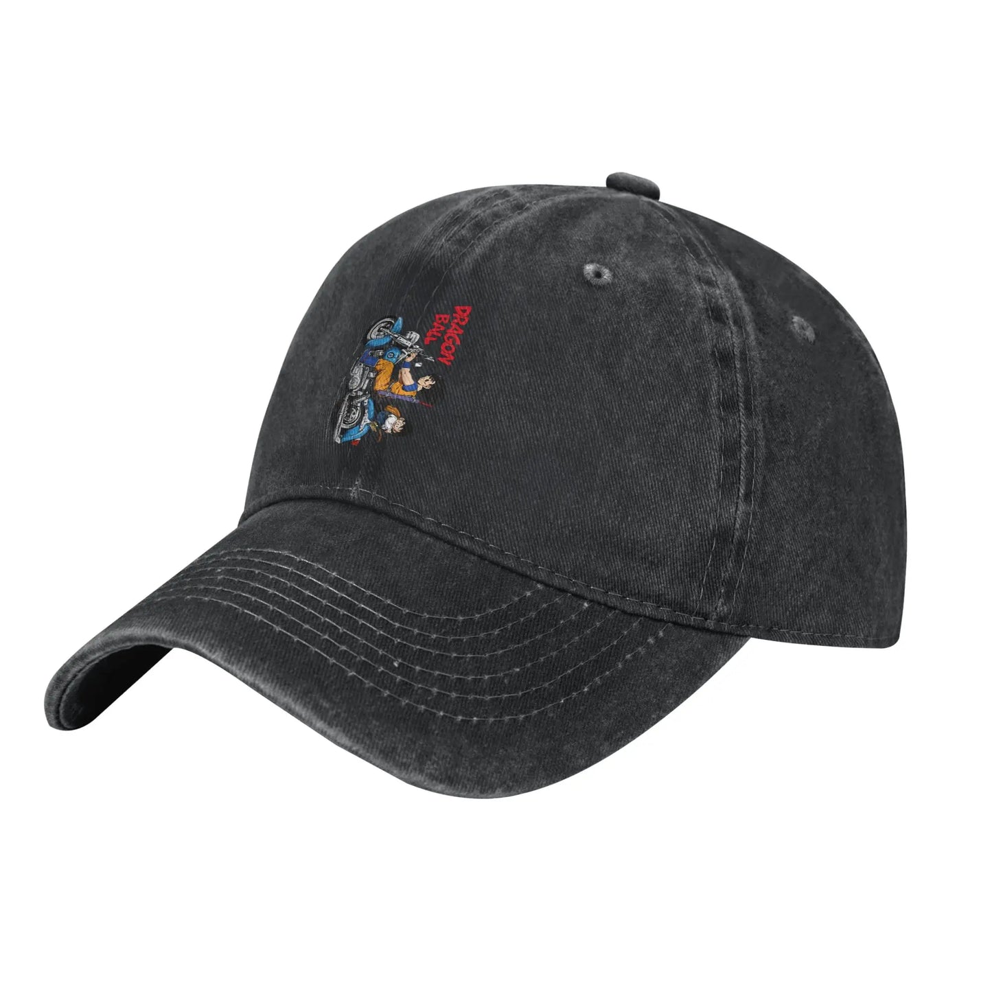 Dragon Ball Cycling Distressed Denim Baseball Cap