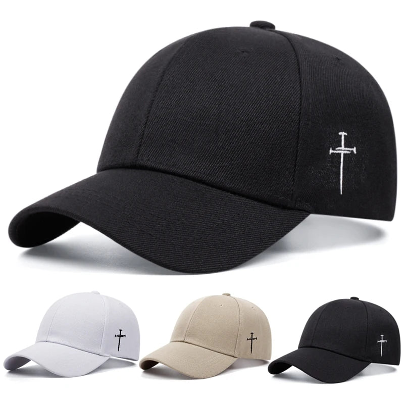 Side Cross Embroidery Baseball Cap