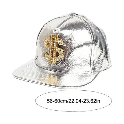 Crocodile Gold Dollar Hip Hop Snapback Cap