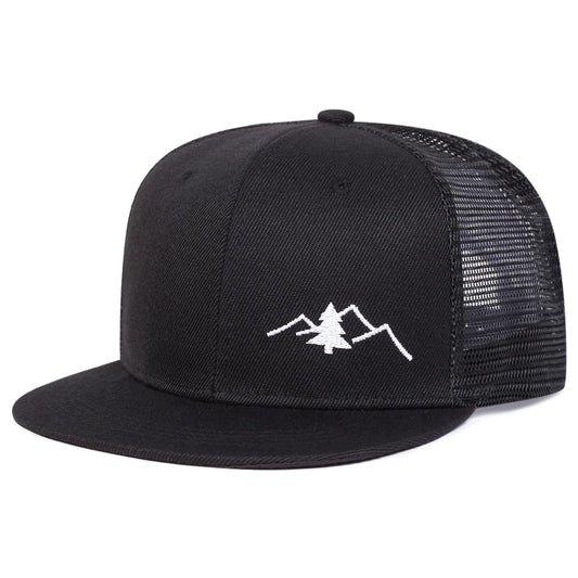 Fashion Hip Hop Unisex Mountain Embroidery Hip-hop Net