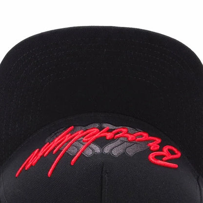 Unisex Letter Embroidery Sunshade Snapback Cap