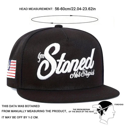 Unisex Letter Embroidery Hip Hop Snapback Cap