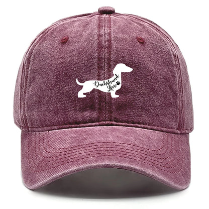Dachshund Dog Adjustable Cotton Outdoor Baseball Cap