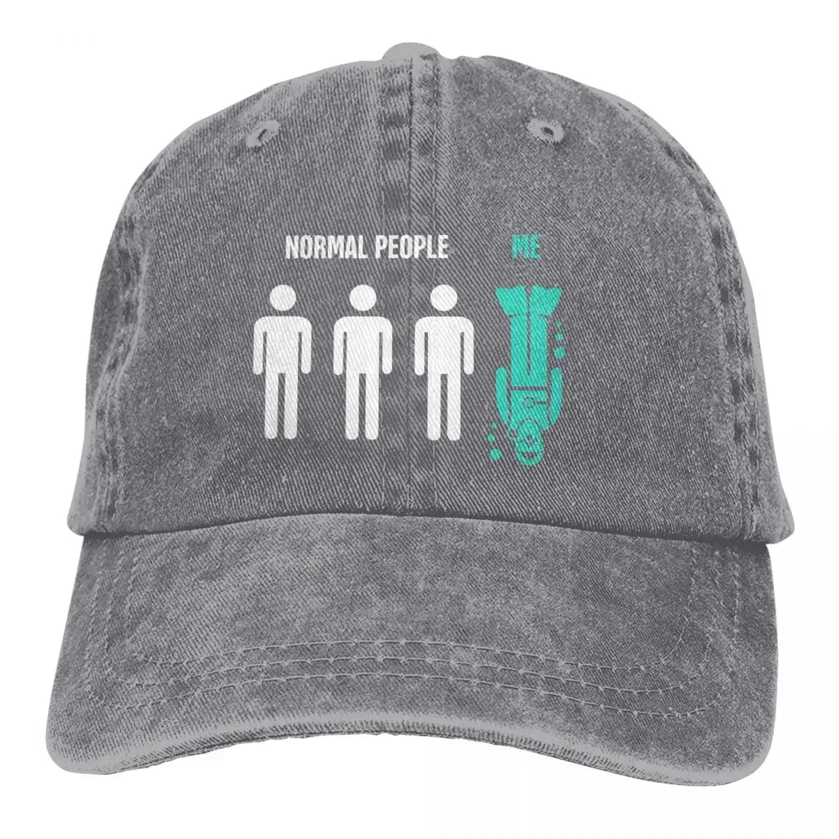Normal People Me Funny Baseball Cap
