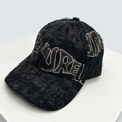 American Vintage Letter Distressed Baseball Cap