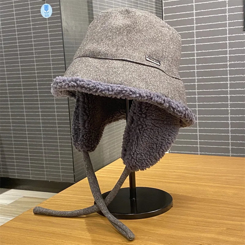 Reversible Winter Ear-Warm Bucket Hat