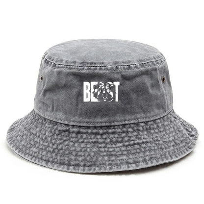 Unisex Doodle Print Vintage Bucket Hat