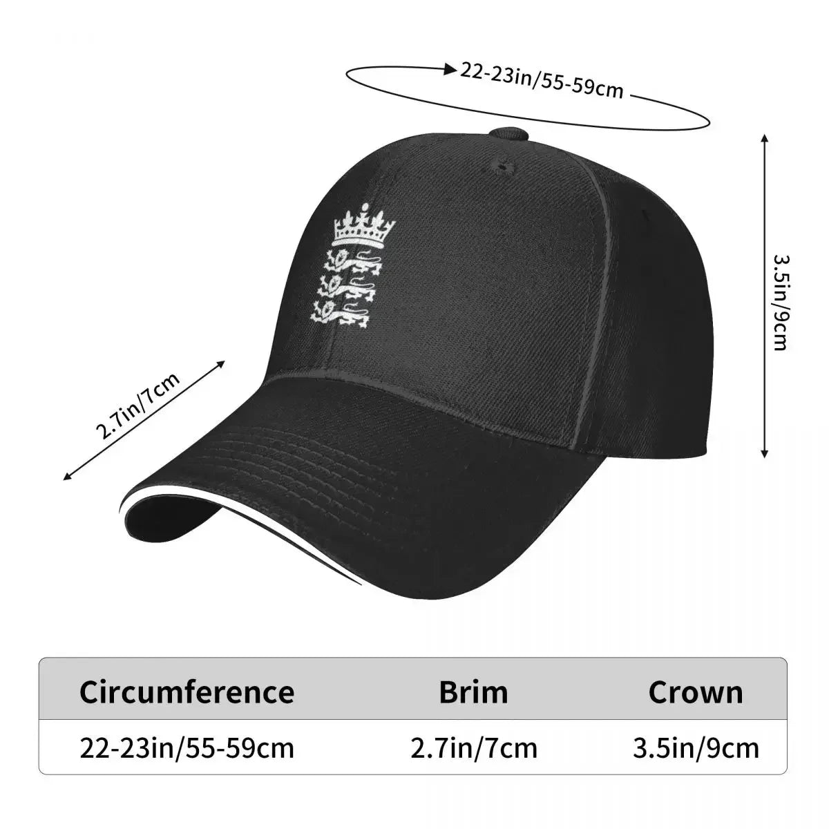 New England Cricket Team Logo Baseball Cap