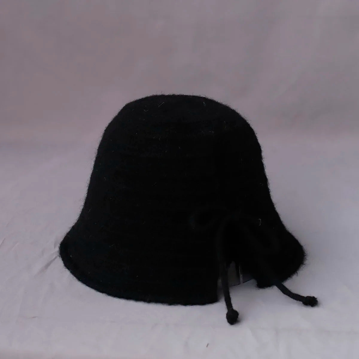 Women’s Wool Knit Bow Winter Bucket Hat