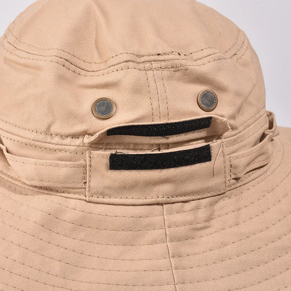 Unisex Four Seasons Cotton Bucket Hat with Pocket