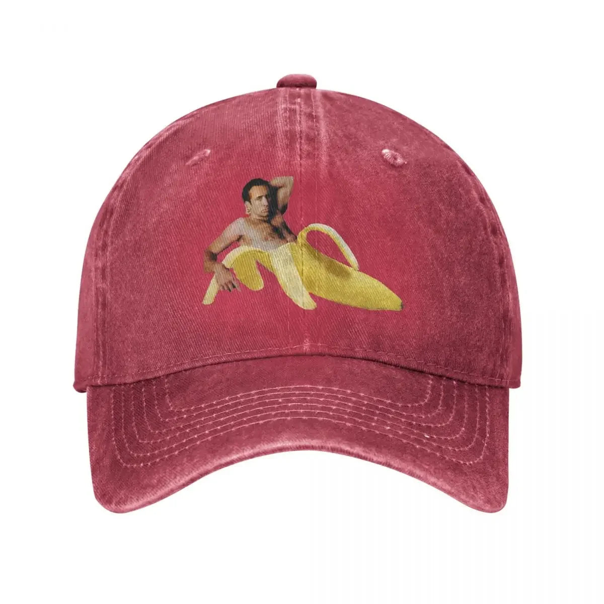 Nicolas Cage Banana Ponytail Baseball Cap