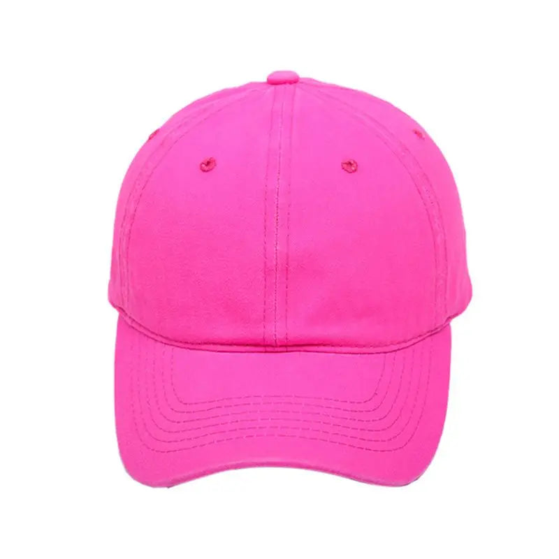Low Profile Neon Solid Color Baseball Cap