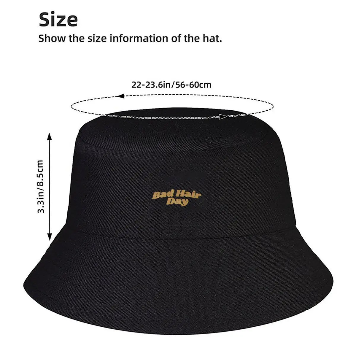 Bad Hair Day Wooden Texture Bucket Hat