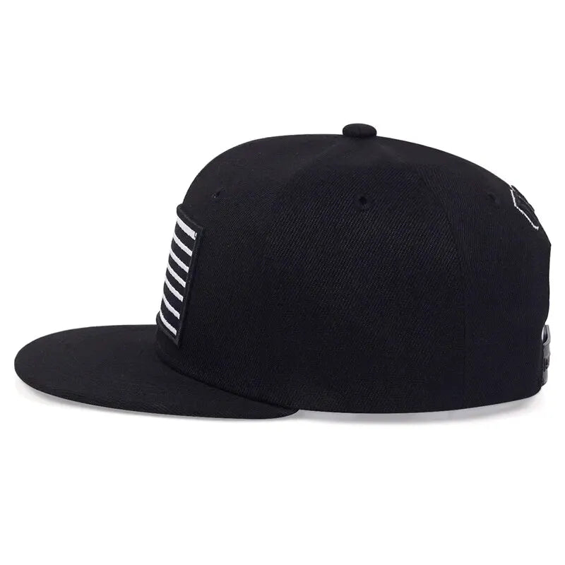 American Flag Embroidered Hip Hop Baseball Hat