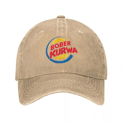 Bober Kurwa Burger King Vintage Baseball Cap