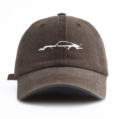Vintage 911 Print Minimalist Dad Baseball Cap