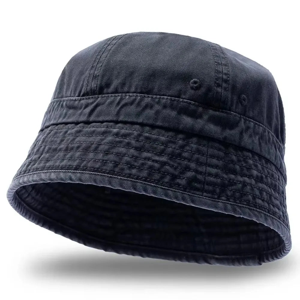 Casual Retro Japanese Style Short Brim Bucket Hat