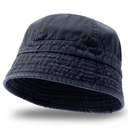Casual Retro Japanese Style Short Brim Bucket Hat