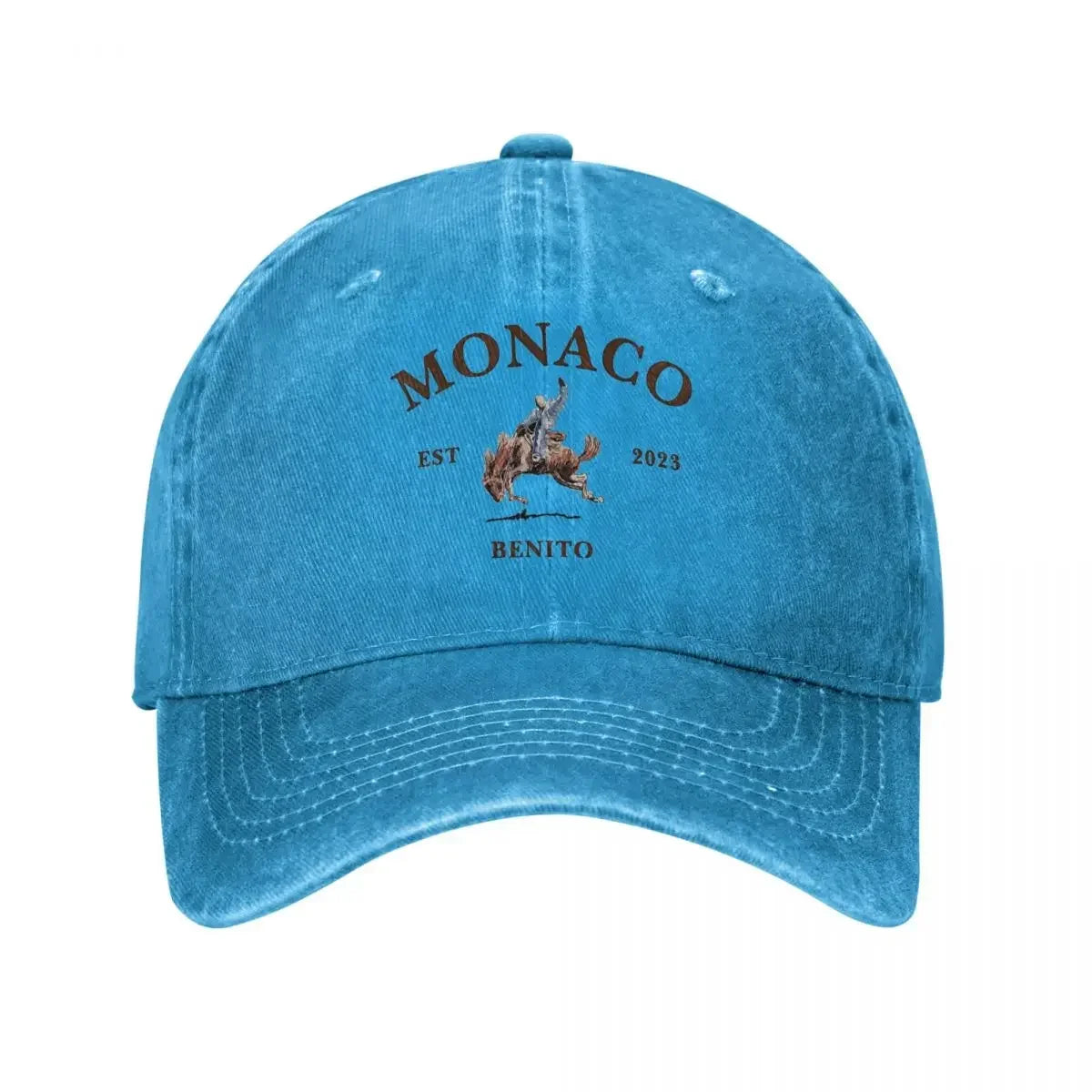 Bad Bunny Nadie Sabe Distressed Denim Baseball Cap