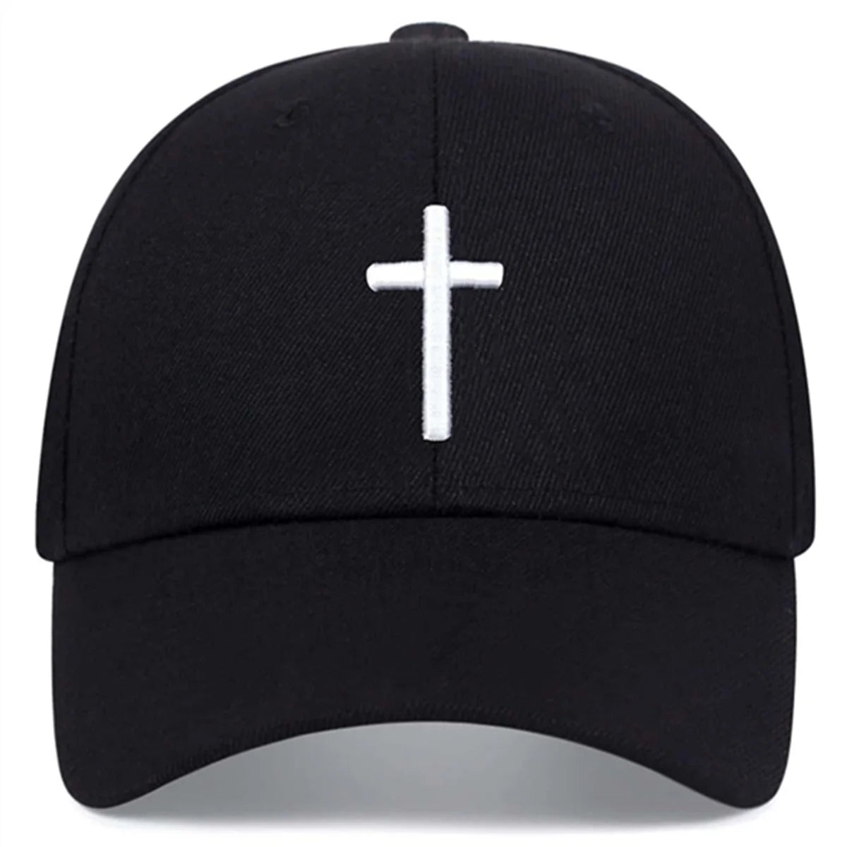 Simple Black Cotton Hip Hop Baseball Cap