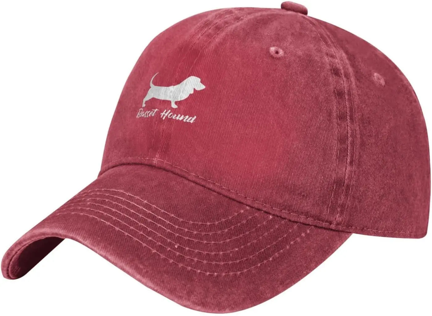 Casual Cotton Basset Hound Silhouette Baseball Cap