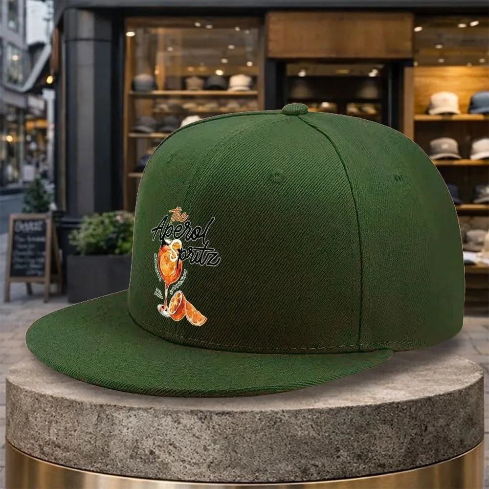Aperol Spritz Cocktail Print Snapback Cap