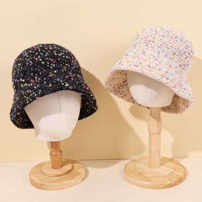 Korean Thread Knitted Autumn Winter Bucket Hat