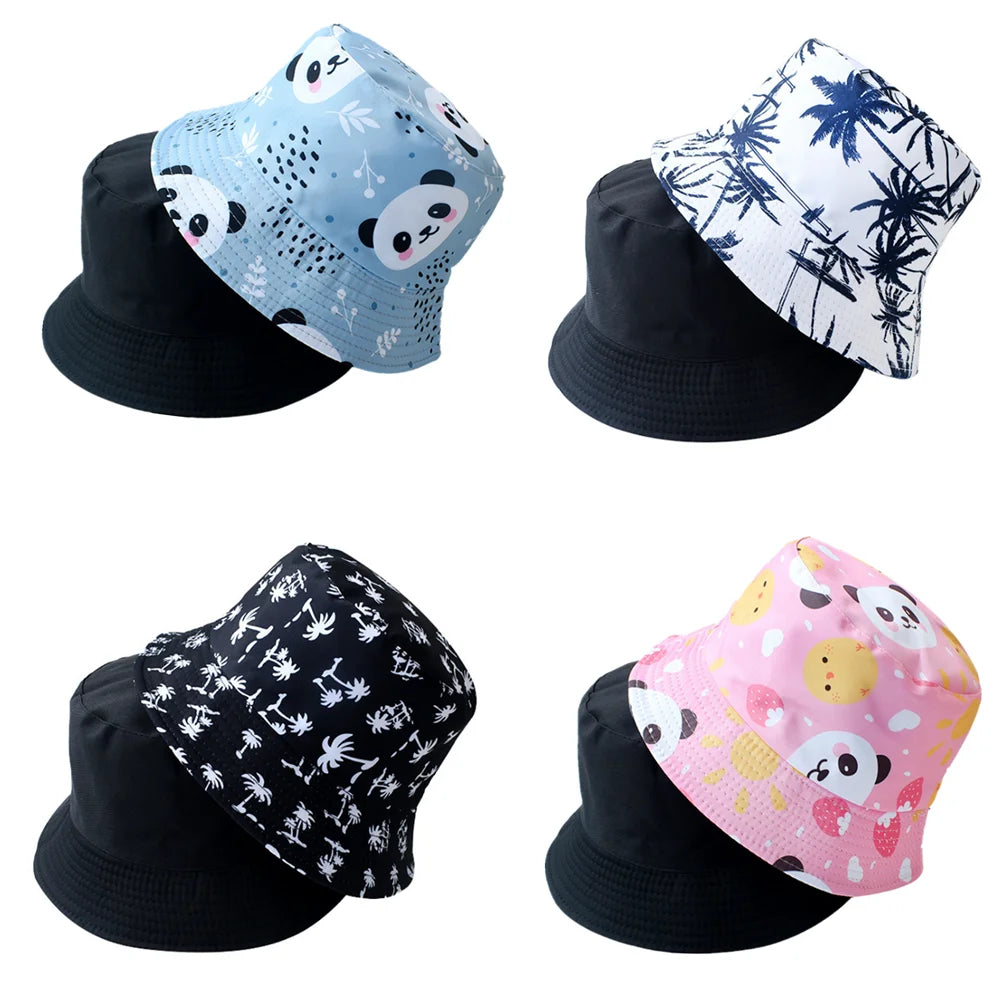 Unisex Double Sided Panda Bucket Hat