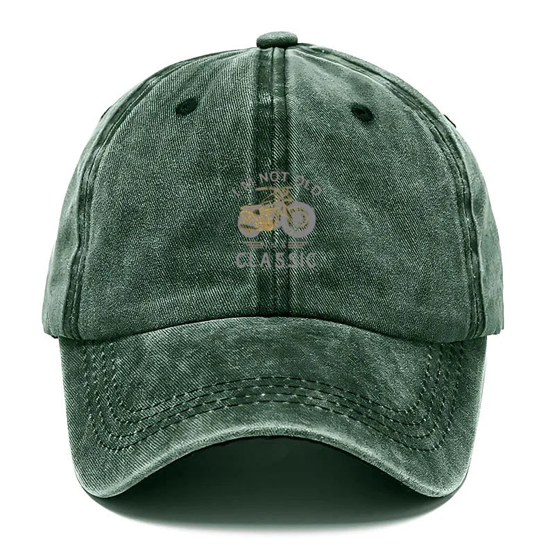 Vintage Washed Motorcycle Pattern Road Trip Baseball Cap
