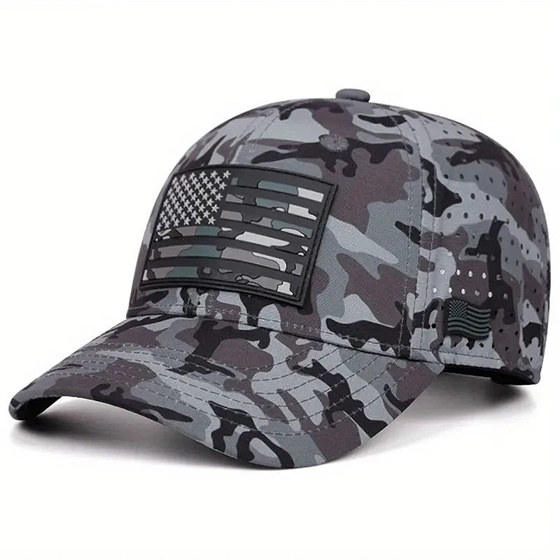American Flag Skateboarding Baseball Hat