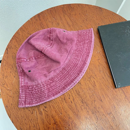 Retro Washed Breathable Fisherman Bucket Hat