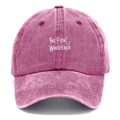 Fish Whisperer Vintage Washed Cotton Baseball Cap