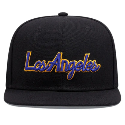 Los Angeles Embroidery Cotton Trucker Snapback