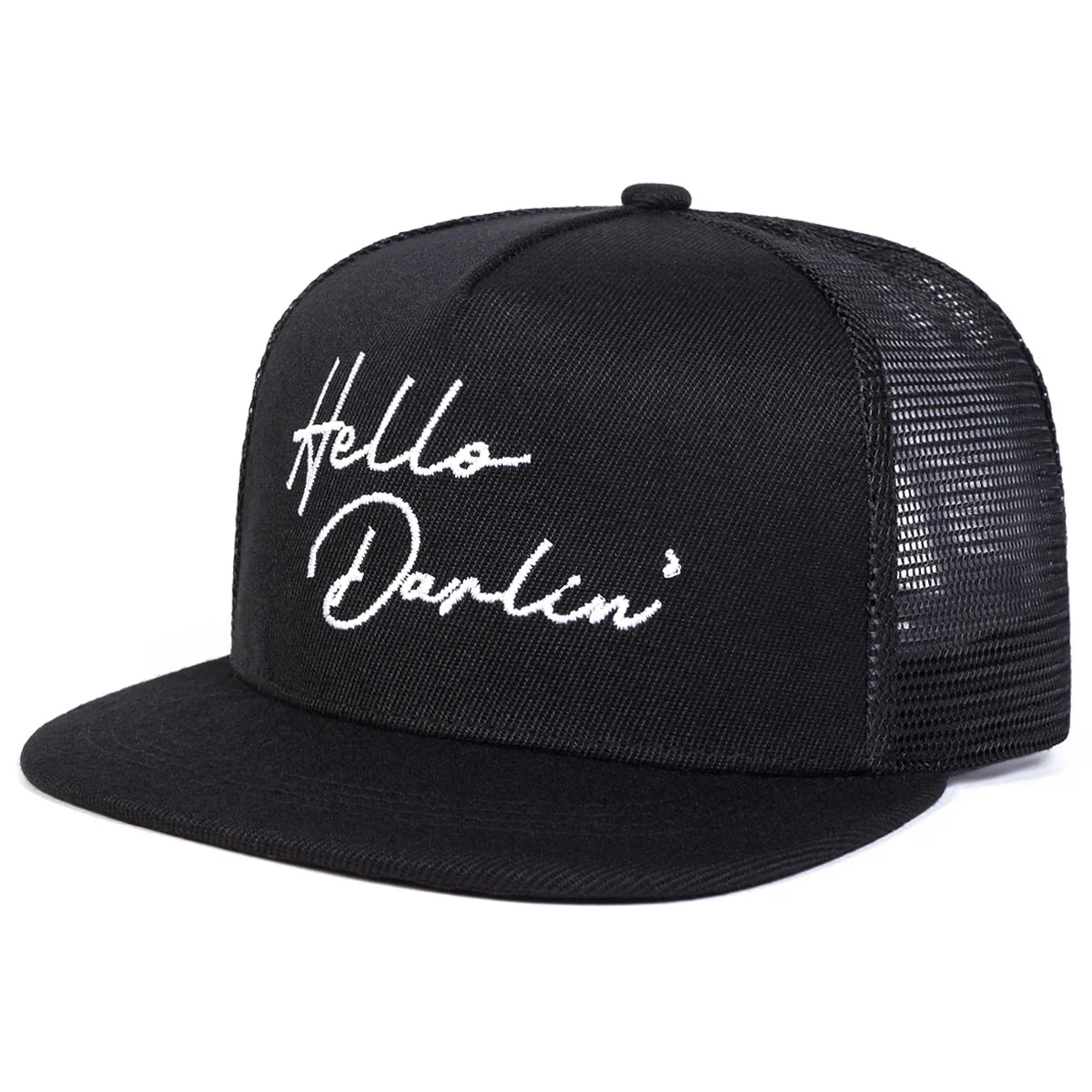 Hello Darlin Embroidery Adjustable Outdoor Snapback Cap